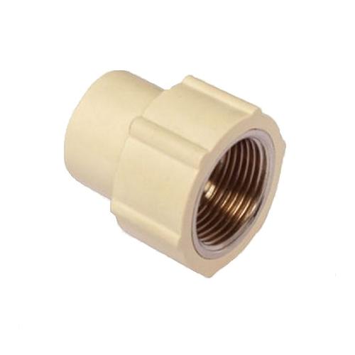 Ashirvad Aqualife UPVC Reducing Female Adaptor Brass Threaded 1x1/2 Inch, 2235108